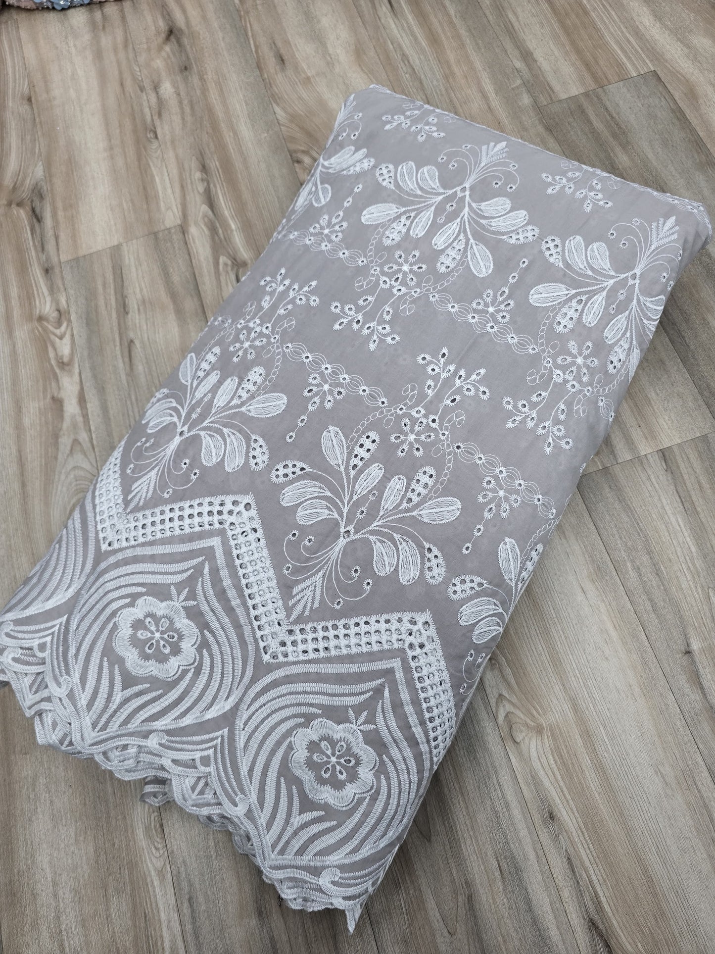 Embroidered Hakoba Cotton