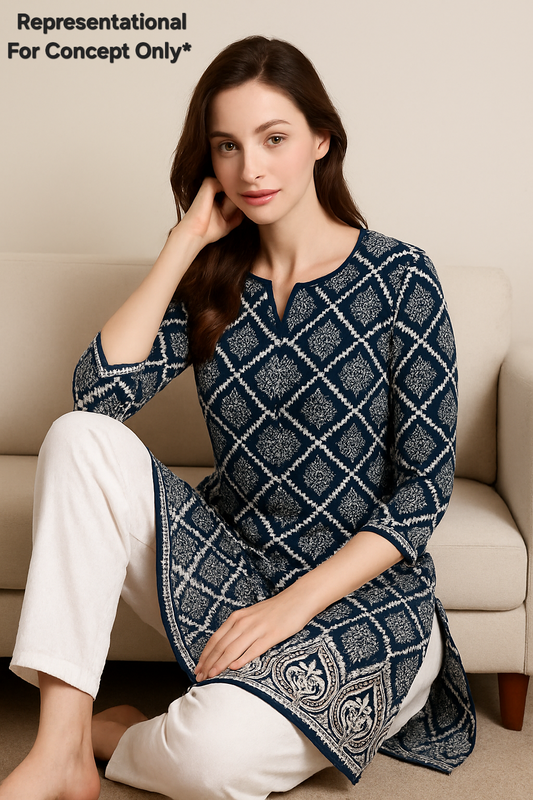 Embroidered Hakoba Cotton